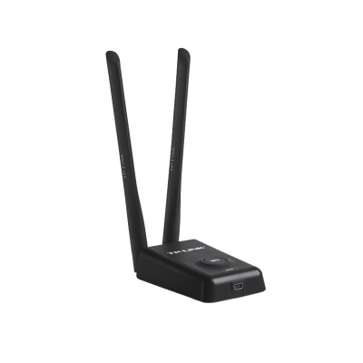 Adaptador de alta potencia USB inalámbrico N 300 Mbps 2.4 GHz con 2 antenas externas de 5 dBi - Imagen 4