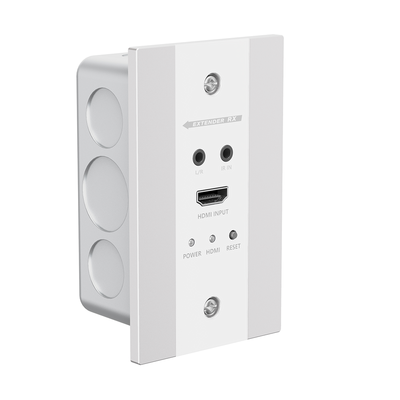 Kit Extensor HDMI en PLACAS DE PARED para distancias de 70 metros / Resolución 4K@60Hz / Cat 6/6A/ 7 / HDR/ IPCOLOR/ Cero Latencia / Soporta Control Remoto / Placa de pared de 2.74 x 4.49” (tamaño estándar de EE.UU.) - Imagen 5