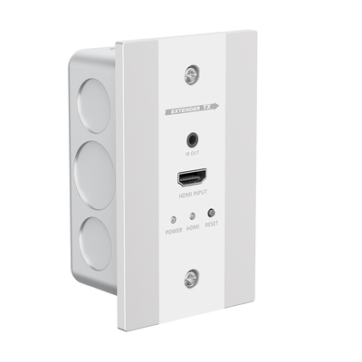 Kit Extensor HDMI en PLACAS DE PARED para distancias de 70 metros / Resolución 4K@60Hz / Cat 6/6A/ 7 / HDR/ IPCOLOR/ Cero Latencia / Soporta Control Remoto / Placa de pared de 2.74 x 4.49” (tamaño estándar de EE.UU.) - Imagen 3