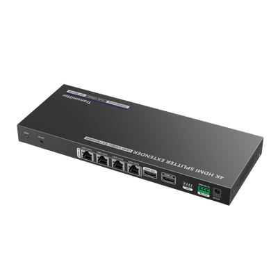 Kit Divisor y Extensor HDMI / Divide 1 Fuente HDMI a 4 Pantallas / Extiende la señal HDMI hasta 70 m / Resolución 4K @ 60 Hz/ Cat 6/6a/7 / IPCOLOR / CERO LATENCIA / Uso 24/7 / Puerto S/PDIF / EDID / RS232 / Salida Loop / Alimente solo el Tx - Imagen 4