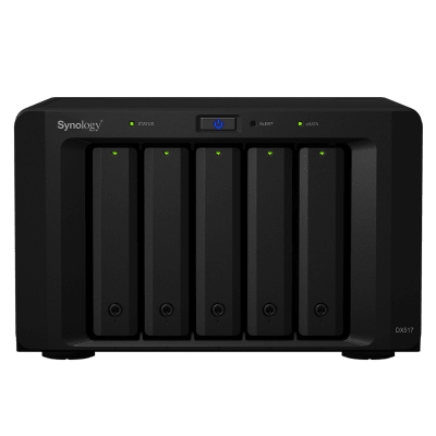 Unidad de Expansión Synology DX517 | 5 Bahías SATA HDD/SSD 3.5" y 2.5" | Puerto eSATA | Diseño Hot-Swap | Compatible con DS1517+ y DS1817+. - Imagen 2
