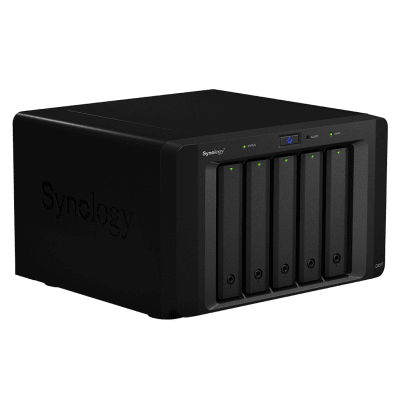 Unidad de Expansión Synology DX517 | 5 Bahías SATA HDD/SSD 3.5" y 2.5" | Puerto eSATA | Diseño Hot-Swap | Compatible con DS1517+ y DS1817+. - Imagen 3