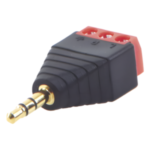 Conector de audio de 3.5mm macho a terminal de tornillo de 3 pines