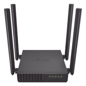 Router Inalámbrico doble banda AC, 2.4 GHz y 5 GHz Hasta 1200 Mbps, 4 antenas externas omnidireccional, 4 Puertos LAN 10/100 Mbps, 1 Puerto WAN 10/100 Mbps, Versión 6