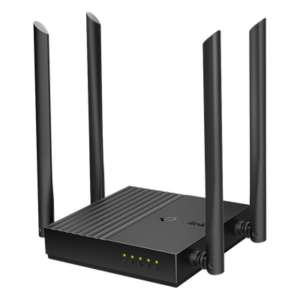 Router Inalámbrico AC 1200 / Doble Banda MU-MIMO / 1 puerto WAN 10/100/1000 Mbps / 4 puertos LAN 10/100/1000 Mbps / Compatible con EasyMesh / Administración Web o App Tether