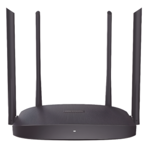 Router Inalámbrico WISP / Hasta 1200 Mbps / Doble Banda AC (2.4 GHz y 5 GHz) / 3 Puertos LAN 10/100 Mbps + 1 Puerto WAN 10/100 Mbps / 4 Antenas Externas Omnidireccional de 5 dBi / Interior