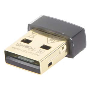 Mini Adaptador USB inalámbrico doble banda AC 600 Mbps, antena onmidireccional.