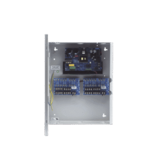12 Vcc @ 10 A / Fuente tipo control / 16 salidas / capacidad de baterías de respaldo / Requiere batería.