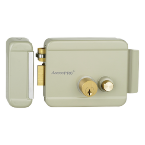 Cerradura Eléctrica con Botón de Salida / Incluye Llave / Exterior / Izquierda