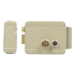 Cerradura Eléctrica / Incluye Llave /Con Botón integrado / Izquierda / Exterior