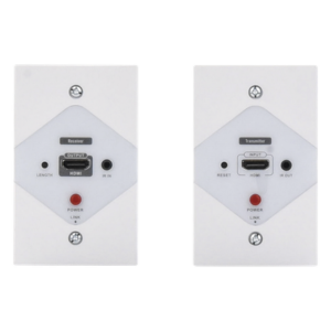 Kit Extensor HDMI en PLACAS DE PARED para distancias de 40 metros / Resolución 1080P @ 60 Hz / Cat 6/6A/ 7 / HDR/ Cero Latencia / Soporta Control Remoto / Placa de pared de 2.74 x 4.49&rdquo; (tamaño estándar de EE.UU.).