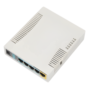 RouterBoard, 5 Puertos Fast, 1 Puerto USB, WiFi 2.4 GHz 802.11 b/g/n, Gran Cobertura con Antena 2.5 dbi, hasta 1 Watt de Potencia