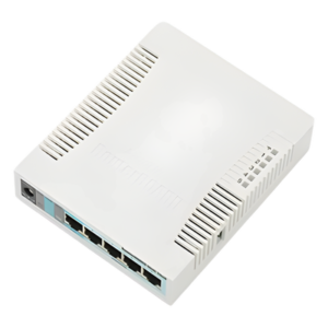 RouterBoard, 5 Puertos Gigabit Ethernet, 1 Puerto USB, WiFi 2.4 GHz 802.11b/g/n, Antena de 2.5 dbi hasta 1W de potencia