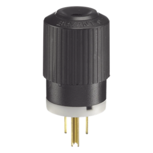Clavija Negra 15 A 125 V CA 2 Polos 3 Hilos (NEMA 5-15P).