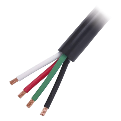 Cable Eléctrico de Uso Rudo 4 Hilos Calibre 14 AWG, Hasta 600 V. Rollo de 100 m.