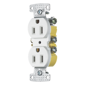 Contacto Duplex 15A 125V/ 2 Polos 3 Hilos/ Nema 5-15R/ Color Blanco.