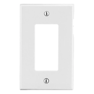 Tapa para Contacto Rectangular Color Blanco.