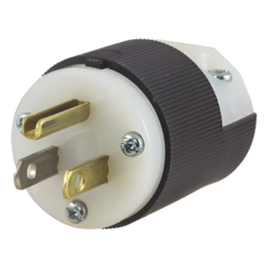 Clavija Entrada Recta/ 15A 125V/ 2 Polos 3 Hilos/ Nema 5-15P/ Grado Industrial- Comercial.