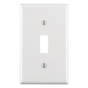 Placa para Interruptor de Palanca / Color Blanco.