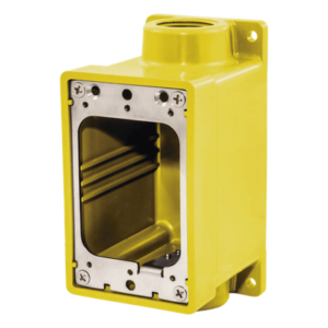Caja Hermética Serie FD de 3/4" NPT/ Color Amarillo.