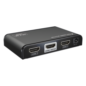 Divisor (Splitter) HDMI 4K de 1 entrada a 2 salidas / Soporta 4K×2K / HDMI 2.0 / HDCP 2.2 / HDMI 3D / Longitud del cable de Entrada &le;30m, Salida &le;25m / Divide 1 Entrada de video HDMI a 2 Salidas de Video HDMI (Simultaneas).