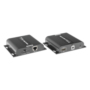 Kit Extensor HDMI para distancias de 120 metros / Resolución 4K @ 30Hz / Cat 5e/6 / Soporta conexión Uno a Uno y Uno a Muchos / Hasta 253 Rx / HDbitT / Soporta control remoto del equipo fuente.
