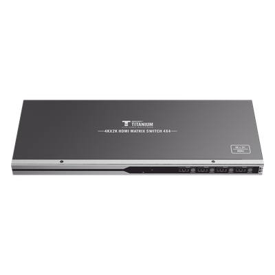MATRICIAL 4 x 4 / 4 Entradas y 4 Salidas en HDMI / 4K × 2K @ 60Hz / 18Gbps / HDMI 2.0 / HDCP 2.2 / 3D / Conmutación por Botón, RS232 o Control Remoto / IDEAL PARA CENTROS DE MONITOREO, COMPARACION Y ANALISIS.