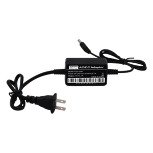 Adaptador de Pared de 12Vcc @ 1 A con cable y clavija Nema 1-15 / 0.5 metros a la toma de alimentación / 0.5 metros a la conexión del dispositivo