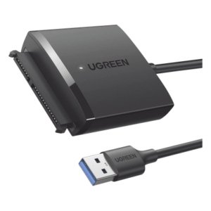 Adaptador USB 3.0 a SATA III | Compatible con Disco Duro HDD y SSD de 2.5" y 3.5" de hasta 12 TB | Velocidad USB 3.0 de hasta 5 Gbps | Alta Velocidad con UASP & TRIM | Cable de 50 cm.