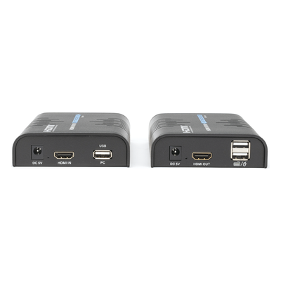 Kit extensor KVM (HDMI y USB) hasta 120 metros / Resolución 1080P @ 60 Hz/ Soporta Cables de red STP y UTP CAT5/5E/6 / HDMI 1.3 / HDCP 1.2 / PCM / Transmite el Video, Mouse, Teclado y Controla tu DVR vía USB a distancia - Imagen 2
