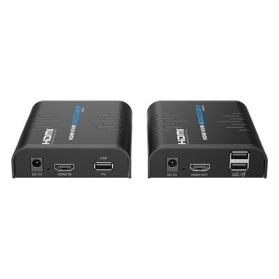 Kit extensor KVM (HDMI y USB) hasta 120 metros | Resolución 1080P @ 60 Hz | Soporta STP y UTP CAT6 | Soporta Switch Gigabit para control KVM múltiple | Soporta hasta 253 receptores | Transmite el Video y Controla tu DVR vía USB - Imagen 2