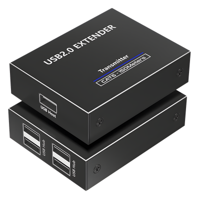 Kit EXTENSOR USB 2.0 de 4 Puertos para Distancias de Hasta 150 m | Soporta USB 2.0, USB 1.1 y USB 1.0 | UTP Cat 5e/6/6a/7 | Soporta Switch Gigabit | Ideal para Cámaras WEB, Impresoras, Escáner, Memorias, Mouse, etc. - Imagen 3