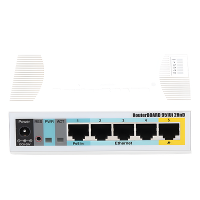 RouterBoard, 5 Puertos Fast, 1 Puerto USB, WiFi 2.4 GHz 802.11 b/g/n, Gran Cobertura con Antena 2.5 dbi, hasta 1 Watt de Potencia - Imagen 3