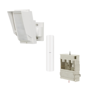 Detector de Movimiento PIR Antimascara Tipo cortina / 100% Exterior / Inalámbrico / Hasta 24 metros / Incluye transmisor DS-PDMC-EG2-WB para paneles AXPRO