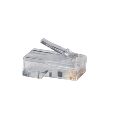 Plug RJ45 Cat5e, Para Cable UTP Calibre 22 a 26 AWG, Chapado en Oro de 50 micras - Imagen 2