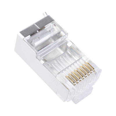 Bote con 100 Piezas de Plug Modular RJ45 Cat6 blindado con pin de tierra, chapado de oro a 30 micras para durabilidad extrema - Imagen 5