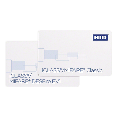 Tarjeta DUAL iClass + Mifare/ PVC Compuesto/ Garantía de por Vida