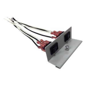 Soporte Doble para Interruptores Basculantes / Clasificación 250VCA @ 15A / Cable 18 AWG / Compatible con Gabinetes Altronix / Control de Encendido y Apagado