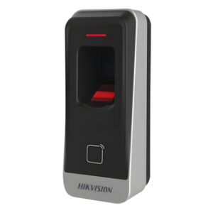 Lector esclavo MIFARE IP65 / Huella Digital / Lector de Tarjetas de Proximidad MiFare / RS-485 / Interior y Exterior / Requiere Panel de Control de Acceso Serie DS-K26 y DS-K27