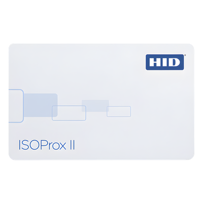 Tarjeta de Proximidad ISOProx II HID (Delgada) Perforada Horizontalmente / Garantía de por Vida/ 1586/1386