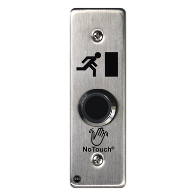 Interruptor IR NoTouch® de Acero Inoxidable, Montaje Delgado, Caja Posterior, Símbolo de puerta - Imagen 3