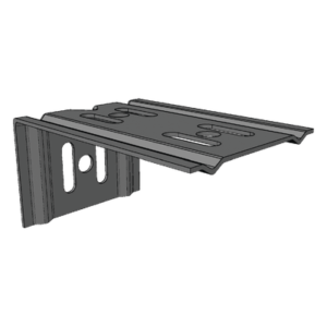 Ménsula Para MallaFils, para montaje en pared, para anchos de charola de 100 mm, con acabado electrozinc