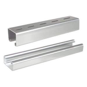Unicanal Perforado, 4x4, 3000 mm, acabado ElectroZinc