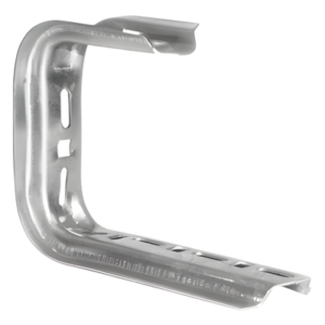 Ménsula omega tipo C inteligente, 115 x 195mm, con acabado Electro Zinc