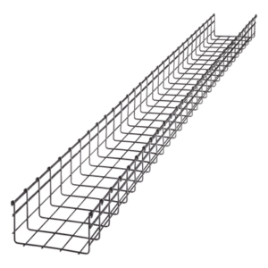 Charola Tipo Malla 105/200 mm, Acabado Electro Zinc, Hasta 334 Cables Cat6, Tramo de 3 Metros