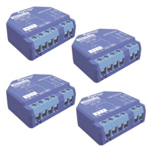 Kit de 4 / Relevador inalámbrico inteligente 16A, 110-230 V, compatible con asistente de voz Alexa, Google Home