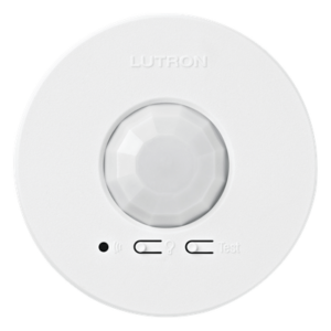 Sensor de ocupación y vacancia inalámbrico de techo, PIR 360°, cobertura de 30.2 a 62.4 m², a batería, compatible con RadioRA 2, RA2 Select, RadioRA 3 y Vive