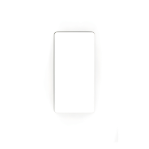 Placa de pared Claro de 1 espacio sin tornillos visibles, acabado blanco brillante, para atenuadores e interruptores Lutron de estilo decorador