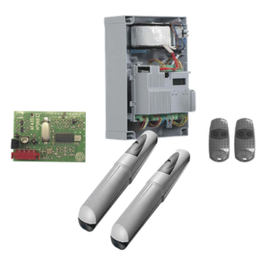 Kit de operadores AXO 3024 Para puertas Abatibles de hasta 3 Metros y 500 Kg de peso por hoja
