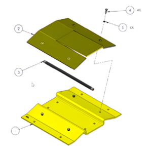 Sección libre de picos para barreras DKS 1603-180 y 1603-380 / Agregue un paso seguro para motocicletas o bicicletas